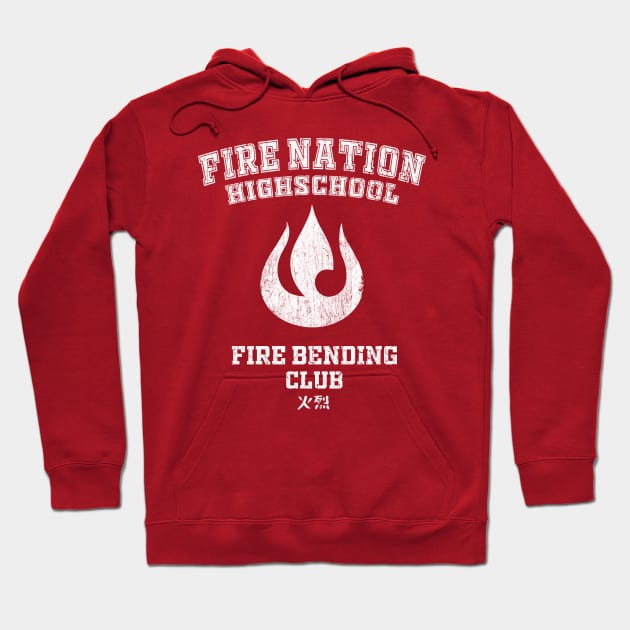 Fire nation highschool Hoodie by OniSide